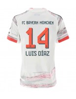 Ženske Nogometnih dresov Bayern Munich Luis Diaz #14 Gostujoči 2025-26 Kratki rokavi Ženske Nogometnih dresov Bayern Munich Luis Diaz #14 Gostujoči 2025-26 Kratki rokavi